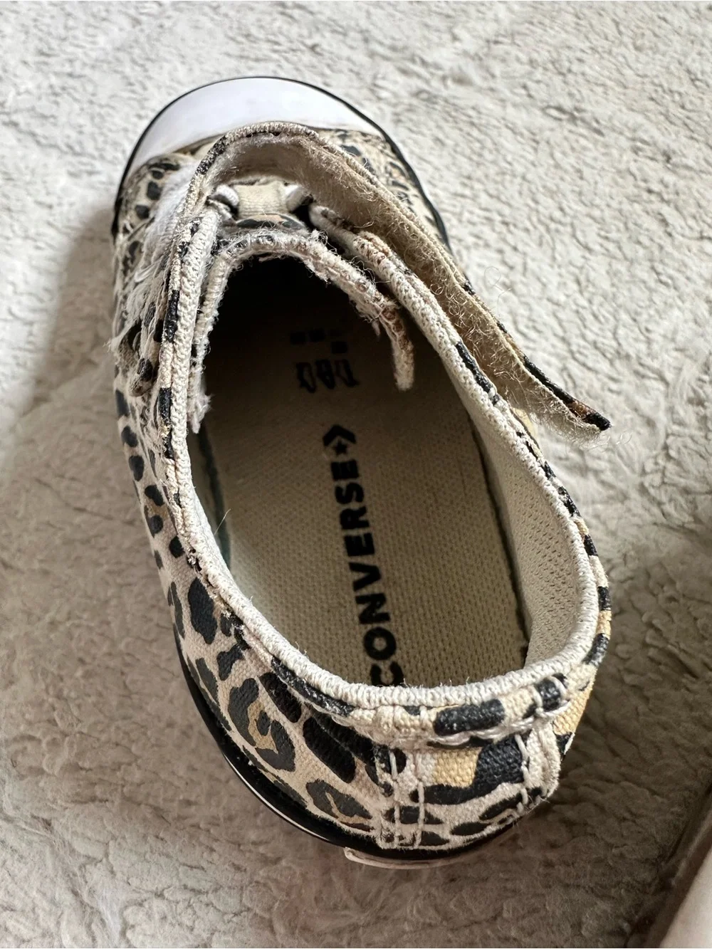 Converse All Star | Velcro Strap Cheetah Print Sneakers | Size 9